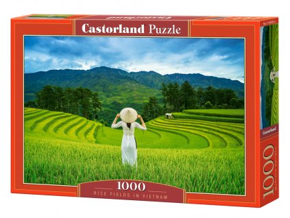 Puzzle Castorland 1000 dílků - Rýžová pole ve Vietnamu
