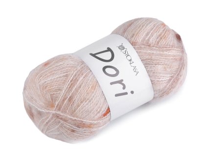 Pletací mohérová příze s nopky Dori 100 g (Balení 1 ks, Varianta 1 (F004) béžová světlá)