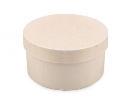 Přírodní krabička z překližky k dozdobení (Balení 4 ks, Varianta přírodní sv.)