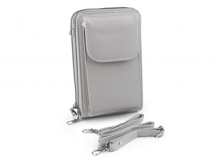 Peněženka s kapsou na mobil přes rameno crossbody 11x18 cm (Balení 1 ks, Varianta 1 červená)