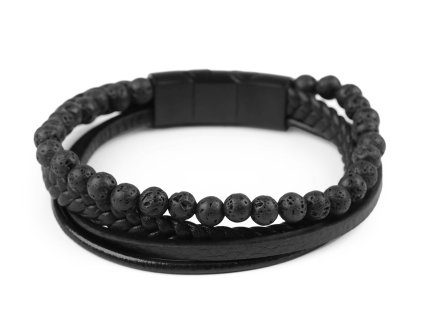 Kožený náramek unisex (Balení 1 ks, Varianta 1 hnědá)