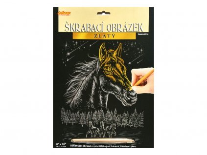 19944 1 skrabaci obrazek zlaty kun