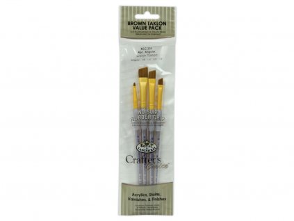 23895 1 malirske stetce 4 ks brown taklon angular vel 3 6 10 13 mm