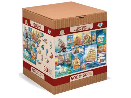 24426 1 drevene puzzle plachetnice l 505 dilku