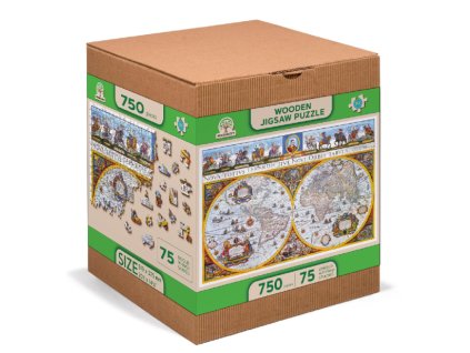 24510 1 drevene puzzle anticka mapa xl 750 dilku
