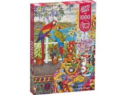 Puzzle 1000d. Cherry Pazzi Papoušci na verandě