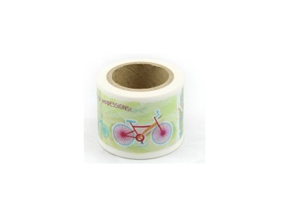 25557 1 dekoracni lepici paska washi pasky 1ks kolo auto 10 m x 38 mm