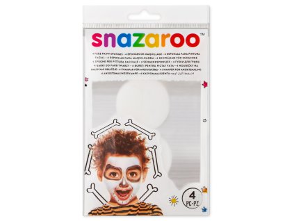 28541 snazaroo houbicka bila 4ks na oblicejove barvy pulene