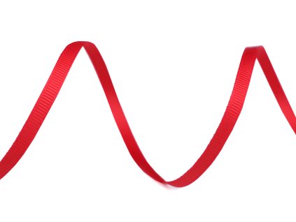 Rypsová stuha / poutko šíře 3 mm (Balení 5 m, Varianta 1 bílá)