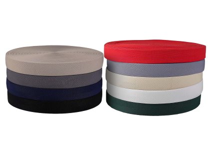 Pruženka s keprovým vzorem na opasky a šle šíře 40 mm (Balení 1 m, Varianta 1 béžová)