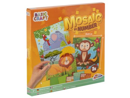 25431 1 mozaikovy obrazky podle cisel slon lev opice
