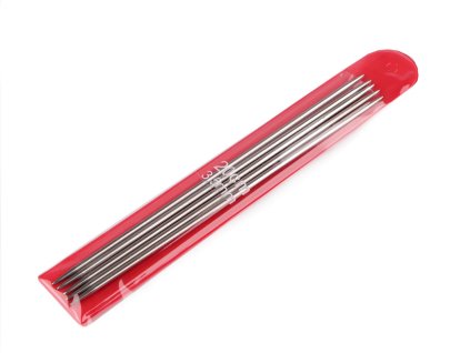 Ponožkové jehlice nerezové č. 2; 2,5; 3; 3,5; 4; 4,5; 5 (Balení 1 sada, Varianta 1 (2 mm) nikl)