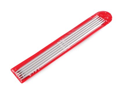 Ponožkové jehlice hliníkové č. 2; 2,5; 3; 3,5; 4; 4,5; 5 (Balení 1 sada, Varianta 1 (2 mm) nikl)