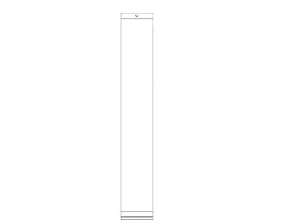 PP sáček s lepicí klopou a závěsem 7x63 cm (Balení 100 ks, Varianta transparent)