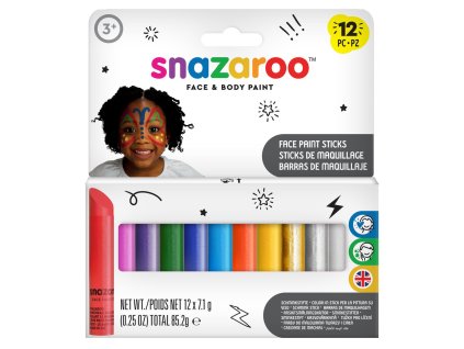 28547 2 snazaroo tycinky na oblicej 12ks
