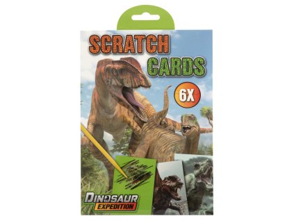30441 1 skrabaci obrazky dino 6 ks velikost a5