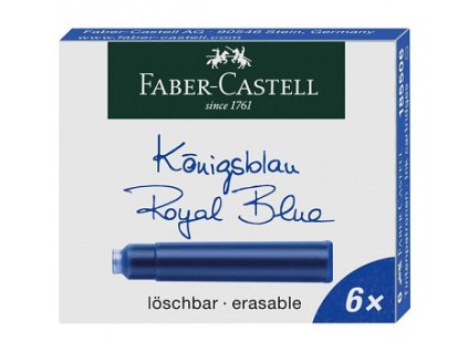 Inkoustové bombičky modré Faber-Castell (Barva Castell)