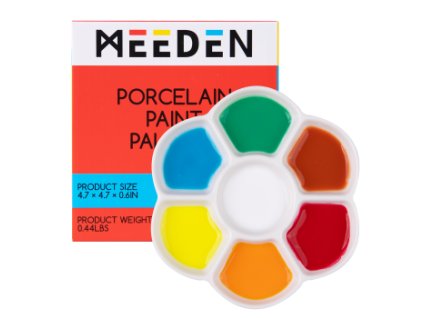 Porcelánová paleta pro akvarel – květina (Barva květina)
