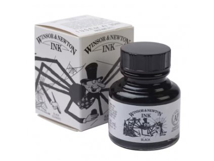 Tuš Winsor Newton 30ml – 030 černá (Barva černá)