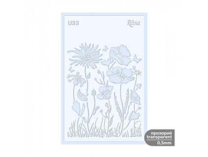 Šablona Rosa 0,5mm 13x20cm (Barva U33)