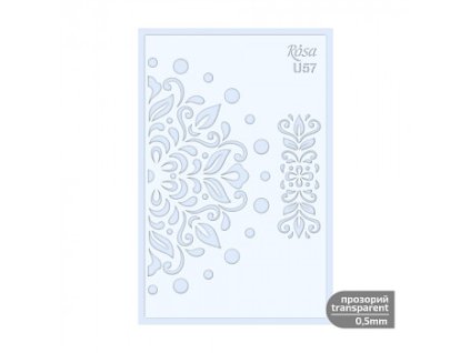 Šablona Rosa 0,5mm 13x20cm (Barva U57)
