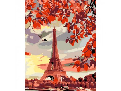 Malování podle čísel Rosa – 345 (Barva Eiffelova věž)