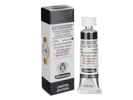 Olejová barva Mussini 15ml - 794 Shungite black, limitovaná edice (Barva Shungite black, limitovaná edice)