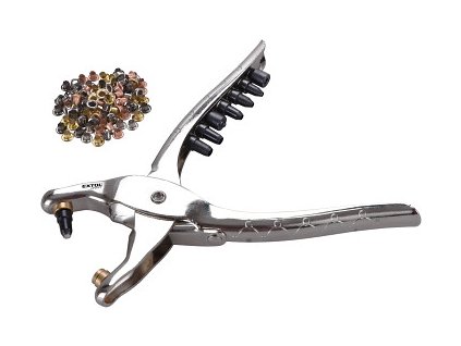 Děrovací - drukovací kleště Extol sada se 100 očky 2,5-5 (Barva mm)