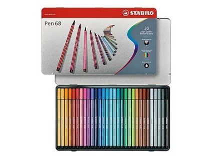Sada fixů Stabilo Pen 68 – 30 (Barva ks v plechu)