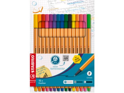 Sada Linerů Stabilo 88 15ks (Barva Neon)