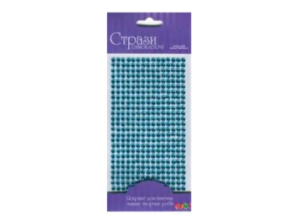 Samolepící třpytivé kamínky 5mm 375ks (Barva Light Blue)