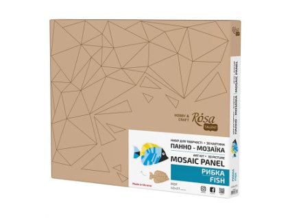 3D dřevěná skládačka Rosa (Barva Ryba)