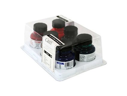 Sada kaligrafických inkoustů Daler-Rowney 6ks (Barva Rowney 6ks)