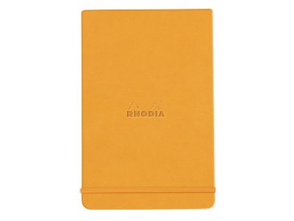 Zápisník Rhodia s pevnými deskami 9x14cm – Orange (Barva Orange)