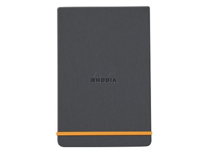 Zápisník Rhodia s pevnými deskami 9x14cm – Titanium (Barva Titanium)