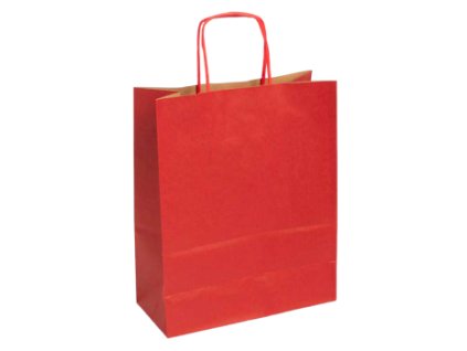 Barevná papírová taška Clairefontaine 22x27cm (Barva Red)