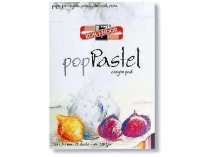 Blok Pop Pastel - bílý 24,5x34,5cm 220g/m2, 20 listů (Barva bílý 24,5x34,5cm 220g/m2, 20 listů)