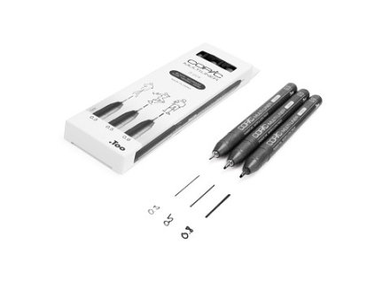 Sada linerů Copic Multiliner 3ks – 0,3-0 (Barva ,8 mm)