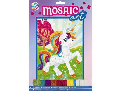 31848 mozaikovy obrazek a4 jednorozec