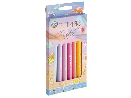31887 2 barevne fixy pastelove 8 ks