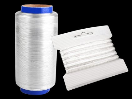 Silikonová pruženka / lastin šíře 10 mm elastická (Balení 20 m, Varianta transparent)