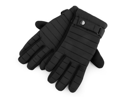 Pánské prošívané rukavice (Balení 1 pár, Varianta 5 (XL) černá)