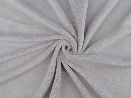 Minky hladké / jemný plyš (Balení 1 m, Varianta 5 (14-4102) šedá nejsvětlejší)