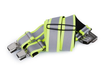 Šle reflexní masivní šíře 4 cm délka 120 cm (Balení 1 ks, Varianta 1 žlutá neon)