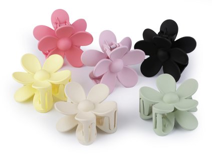 Skřipec do vlasů květ (Balení 1 ks, Varianta 1 krémově bílá)