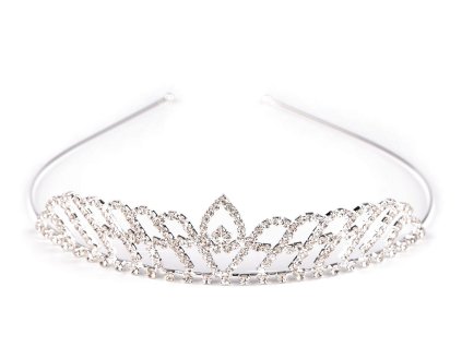 Štrasová čelenka / korunka do vlasů (Balení 1 ks, Varianta 1 crystal)
