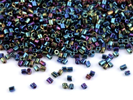 Rokajl sekaný 13/0 - 1,7 mm s průtahem (Balení 30 g, Varianta H635 (1,7 mm) stříbrná AB)