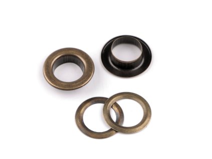 Průchodky s podložkou vnitřní Ø10 mm / vnější Ø16 mm (Balení 50 pár, Varianta 1 nikl)