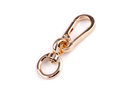 Kovová karabina otočná, průvlek 13 mm (Balení 1 ks, Varianta 1 nikl)