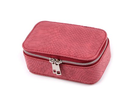 Malá šperkovnice na zip 8x13x6 cm (Balení 1 ks, Varianta 1 šedá tmavá)
